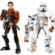 Constraction Han Solo and Imperial Range Trooper, $14.99 each.